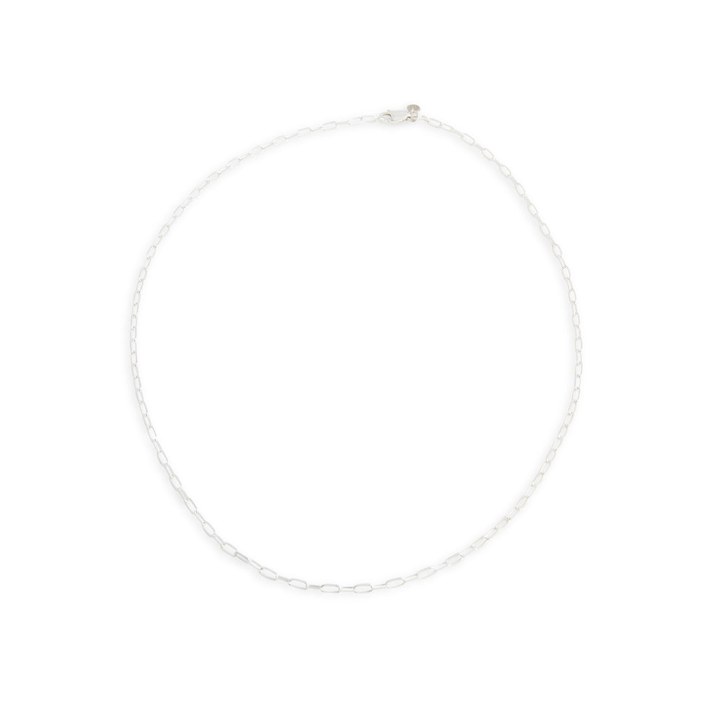 Silver Mini Link Chain Necklace