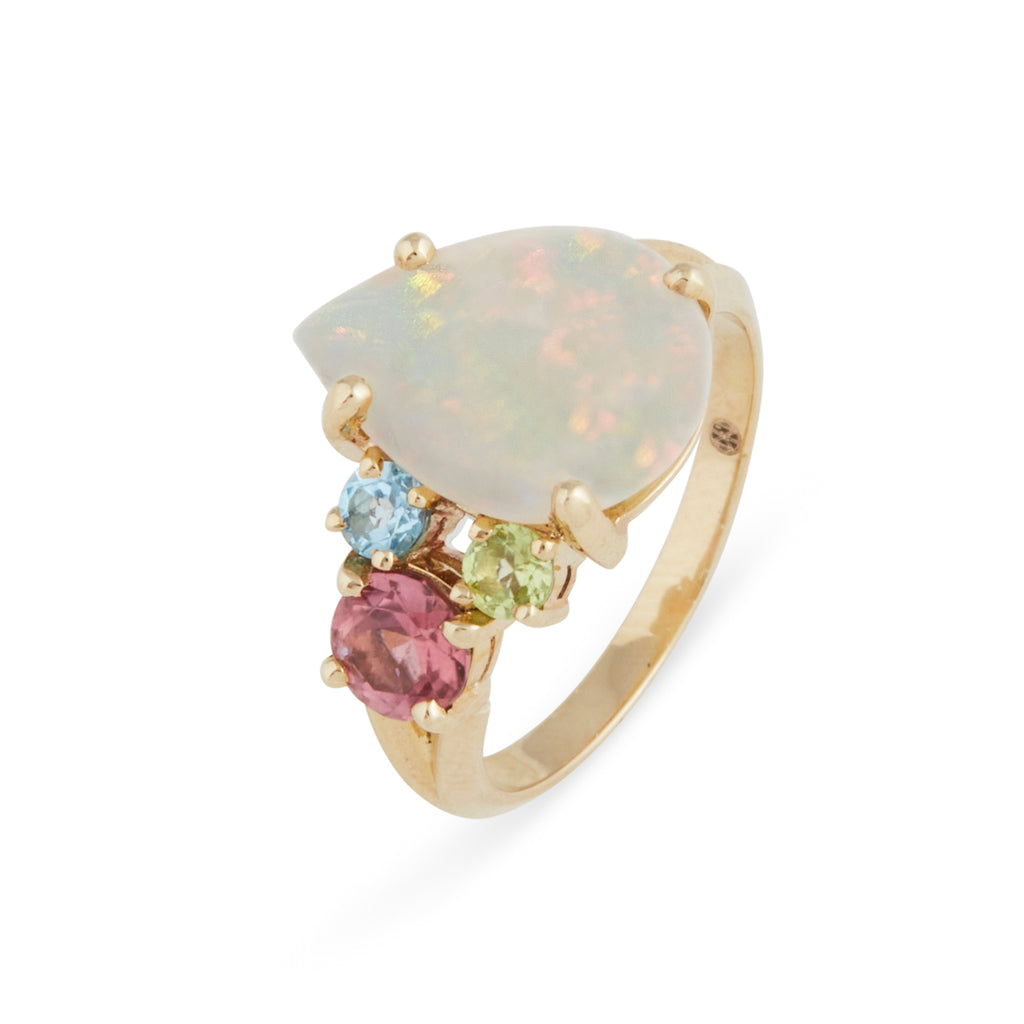 Kaleidoscope Opal Gem Ring