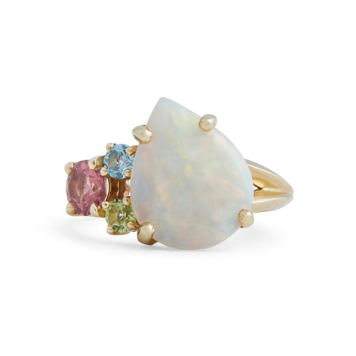 Kaleidoscope Opal Gem Ring