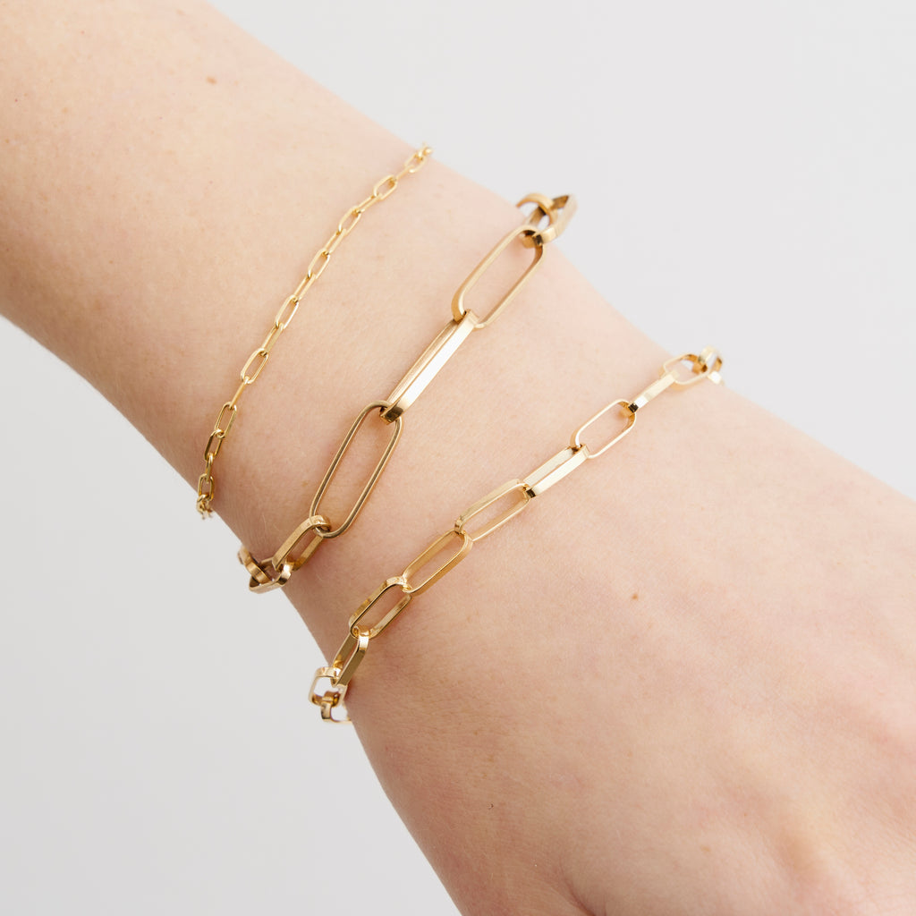 Mini Link Medium Gold Bracelet