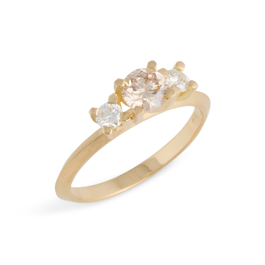 Heartbeat Champagne Diamond Love Ritual Ring