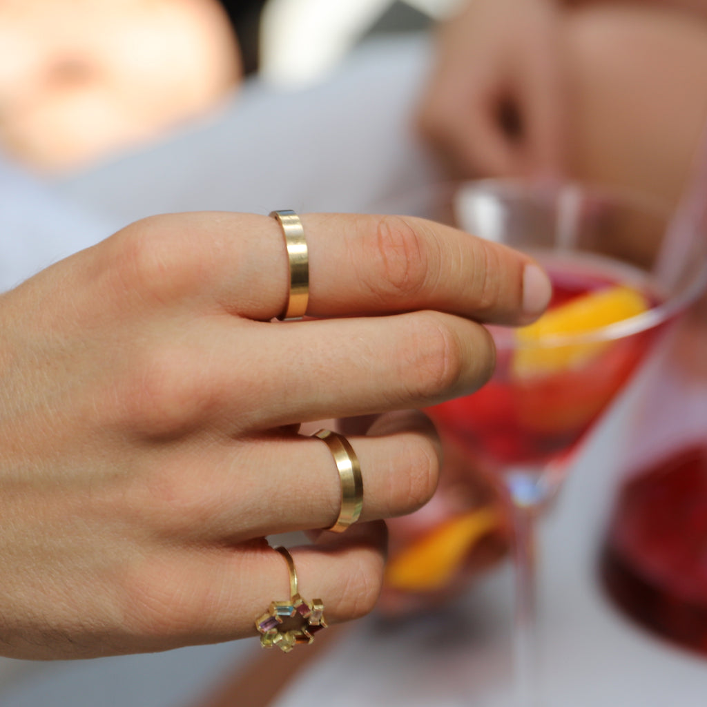 Baguette Parti Sapphire Ring