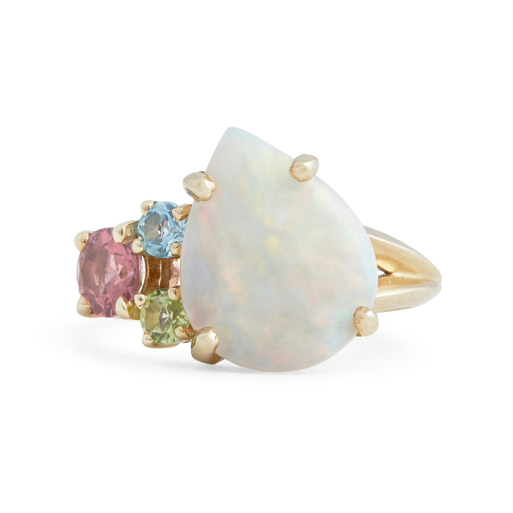 Kaleidoscope Opal Gem Ring