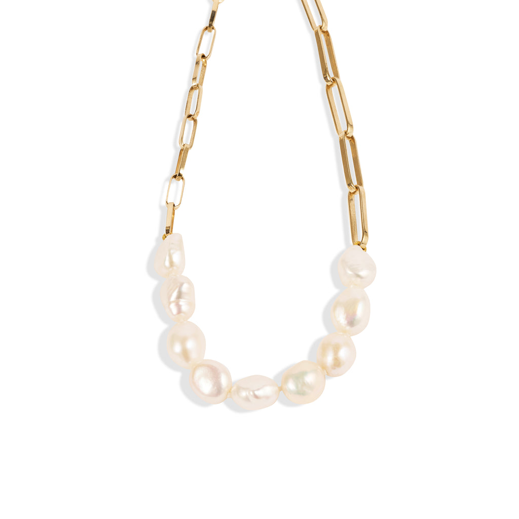 Baroque Pearl Link Neckpiece