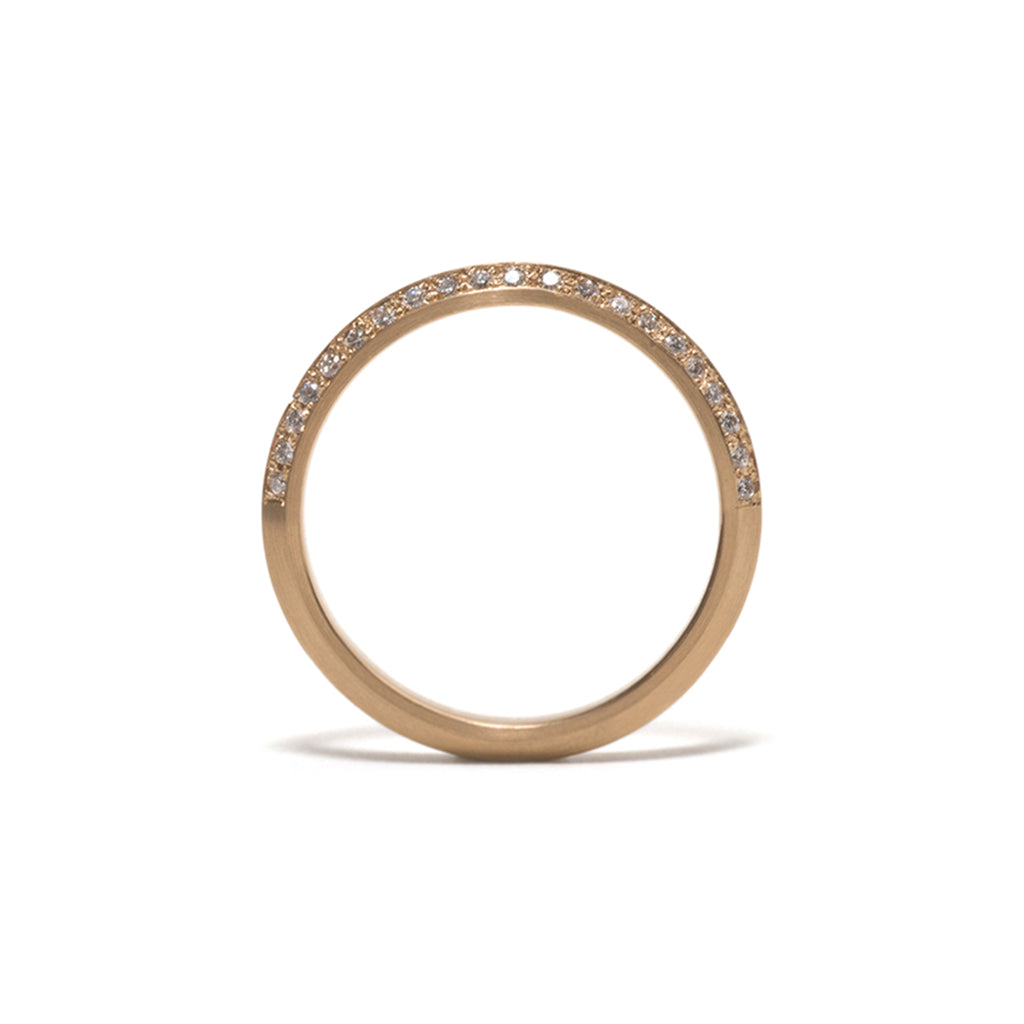 Jewelled Yellow Gold You and Me Ring