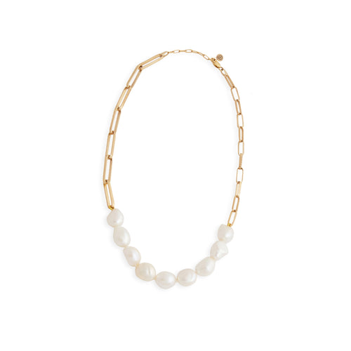 Baroque Pearl Link Neckpiece