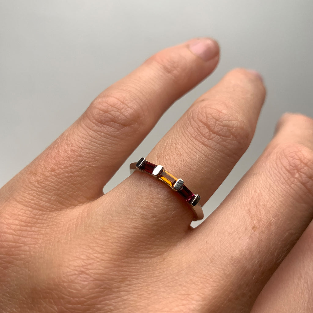 Juicy Triple Gem Ring