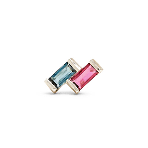 Juicy Double Gem Earring (Single)