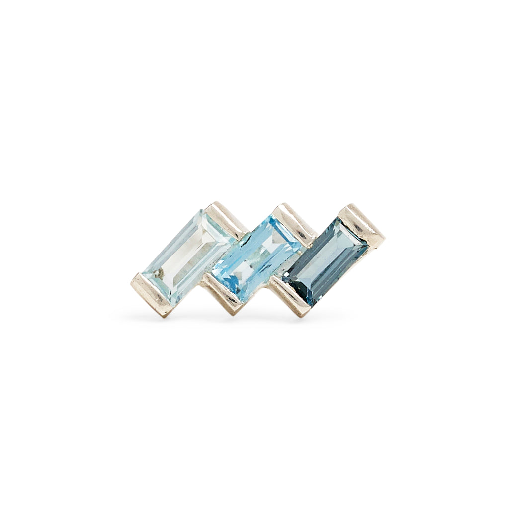 Juicy Triple Gem Earring (Single)