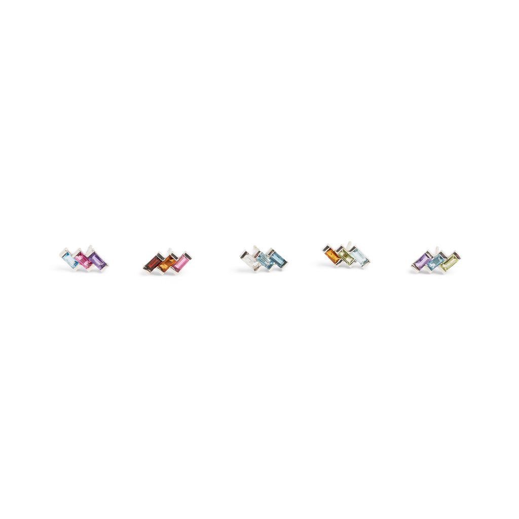 Juicy Triple Gem Earring (Single)