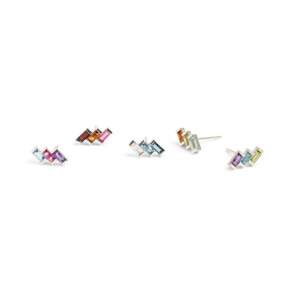 Juicy Triple Gem Earring (Single)