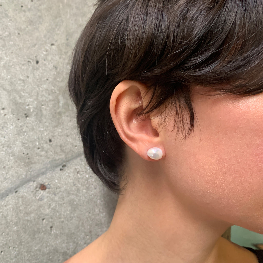 Baroque Pearl Small Stud Earring (Single)