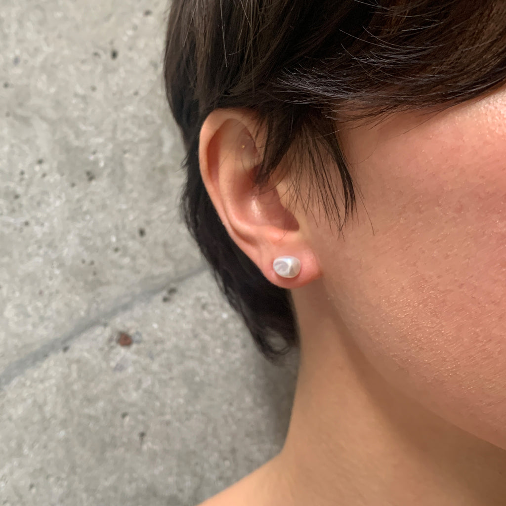 Baroque Pearl Large Stud Earring (Single)