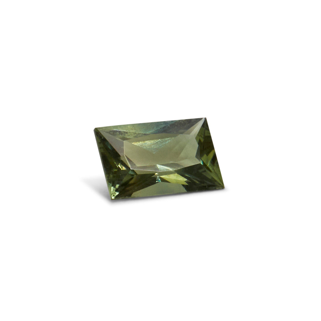 0.63ct Radiant Cut Green/Yellow Australian Parti Sapphire