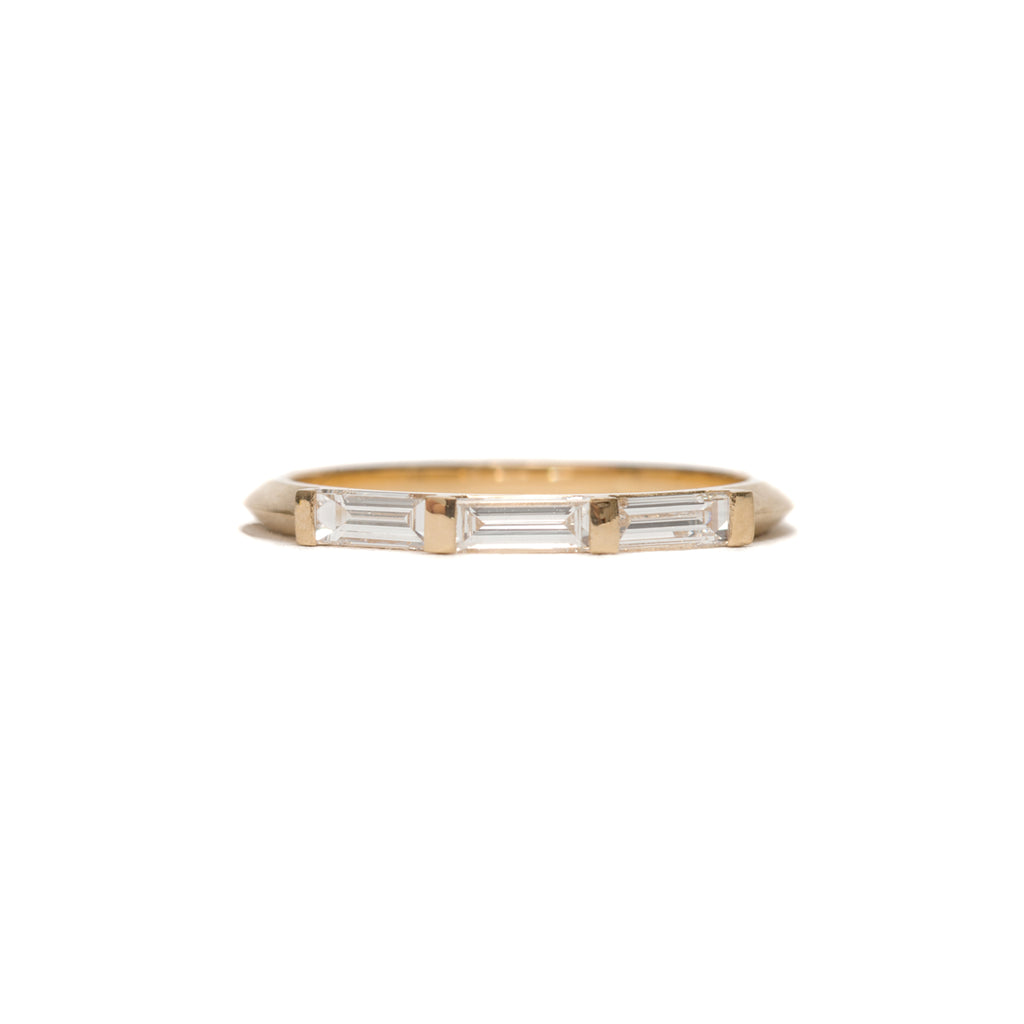 Baguette Knife Edge Ring