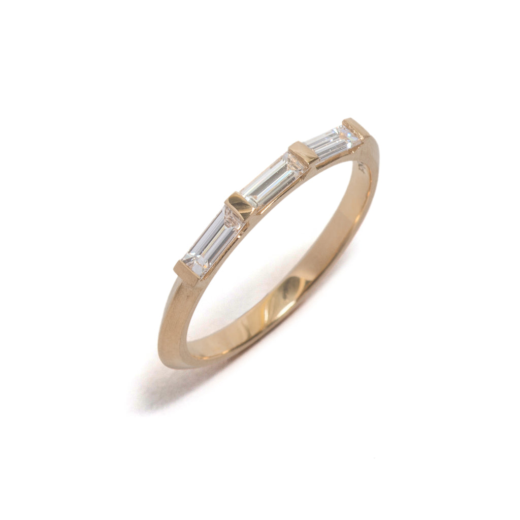 Baguette Knife Edge Ring