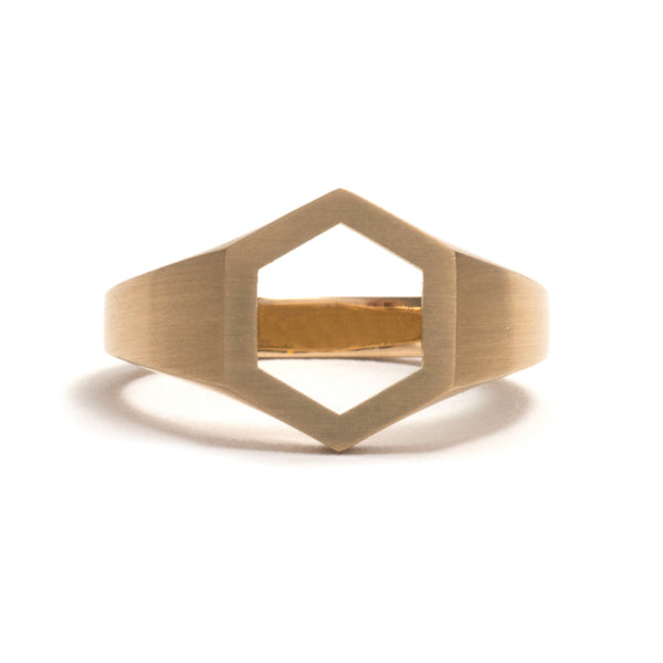 Hexagonal Signet Ring