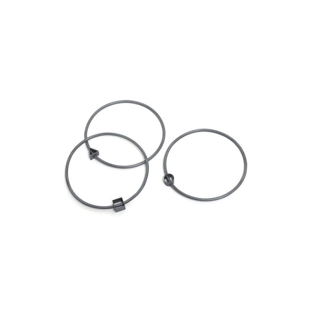 Oxidised Open Element Bangle