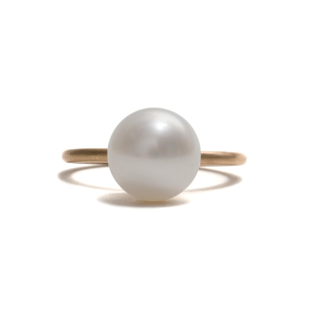White Pearl Stacking Ring