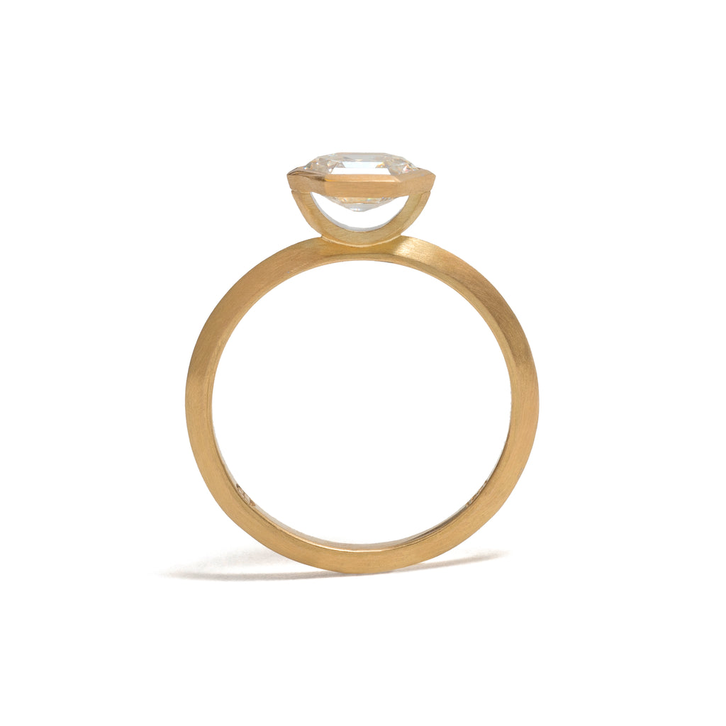 Hexagonal Step Cut Elevate Ring