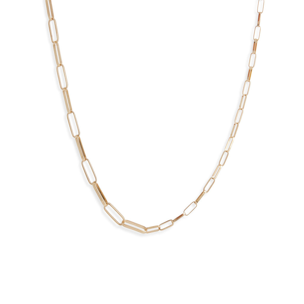 Gold Mixed Link Neckpiece