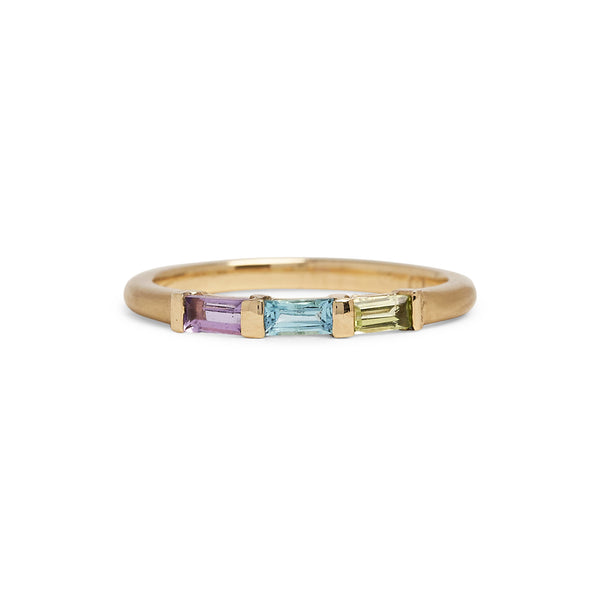 Gold Juicy Triple Gem Ring